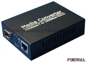 Customized 10 100 1000 Media Converter , LC SFP Media Converter Standalone