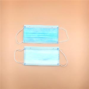 China Blue Colored 3 Ply Non Woven Face Mask Anti Pollution High Efficiency wholesale