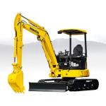 Yellow Komatsu PC70-8 Excavator 20 Tons 1M Bucket Capacity 21.4 kW Power 2800