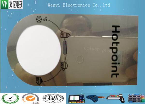 0.15mm Mirror PC Membrane Switches Graphic Overlays With Silver Effect Silk