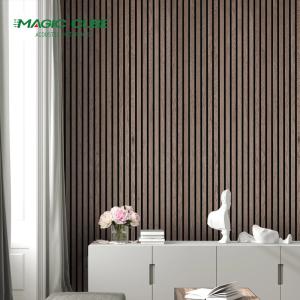 China Interior Headboard Vertical Wood Slat Wall with Customizable Design wholesale