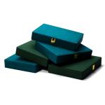 Portable PU Leather Travel Jewelry Box for Blue Earrings Stud Earring Case