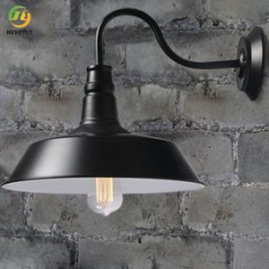 China 26cm Industrial Wrought Modern Wall Light Iron Pot Cover  Loft Retro wholesale