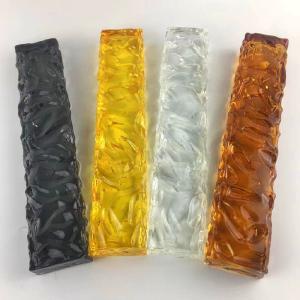 China Artistic Textured Glass Brick Blocks Superior Durability and Performance for Your Design Project wholesale