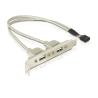 Buy cheap 2 USB 2.0 Panel Female Connectors to 10 Pin 2.0mm , 35cm(12 inchs) length from wholesalers