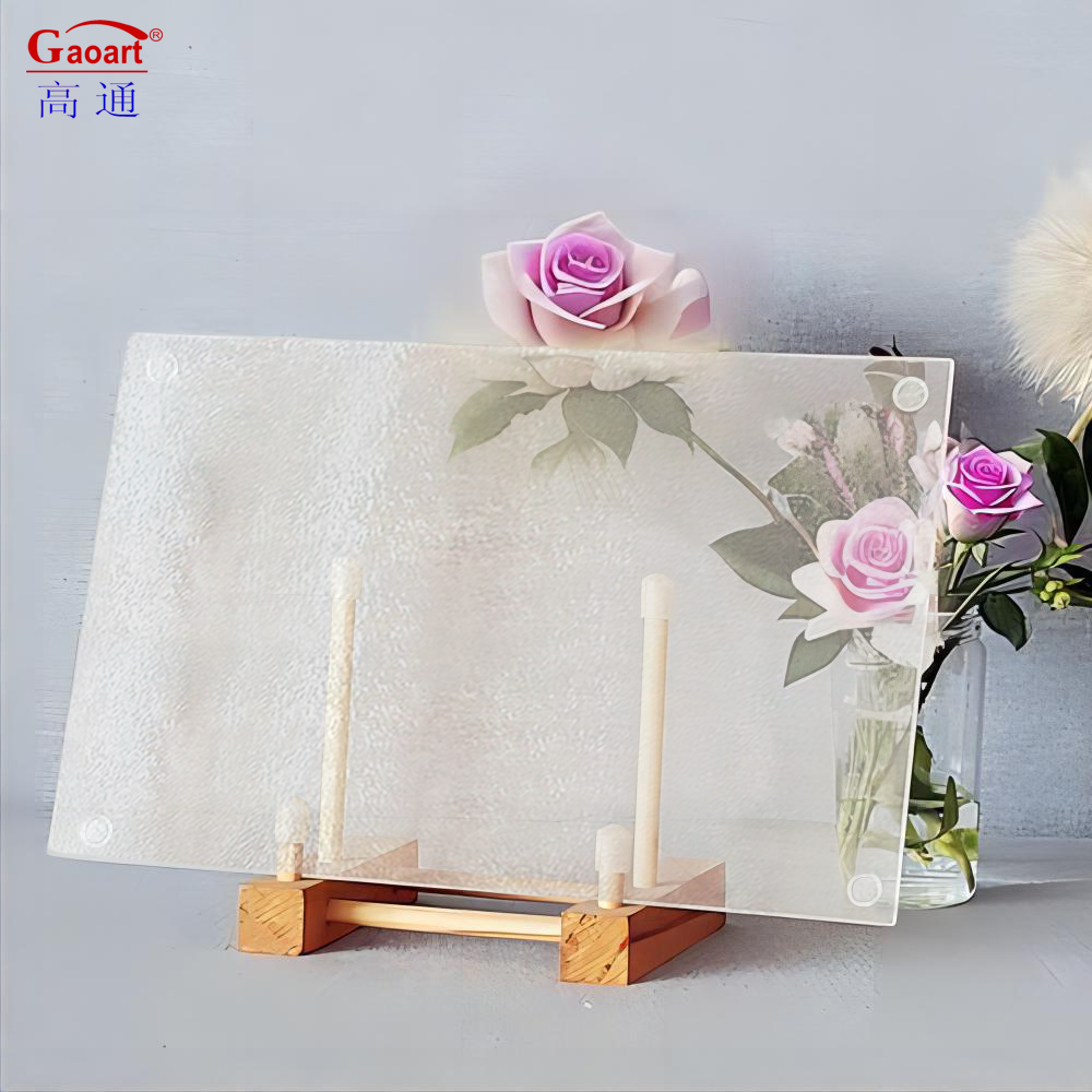 Golden Silk Tempered Glass Chopping Blocks for Custom Clear Vegetable Cutting Board