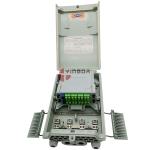 NAP FDB Fiber Optic Splitter Box 16 Ports Wall / Pole Mount Gray Color Thunder