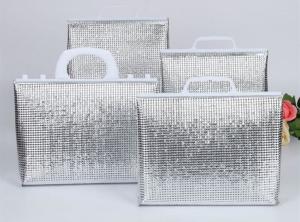 China handle carrier,Thermal Insulation Food aluminum foil lunch bag for Japanese market,lunch thermal cooler insulation bag f wholesale