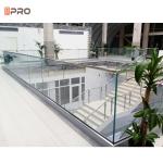 Interior Glass Swimming Pool Aluminum Handrails Stainless Steel Stairs