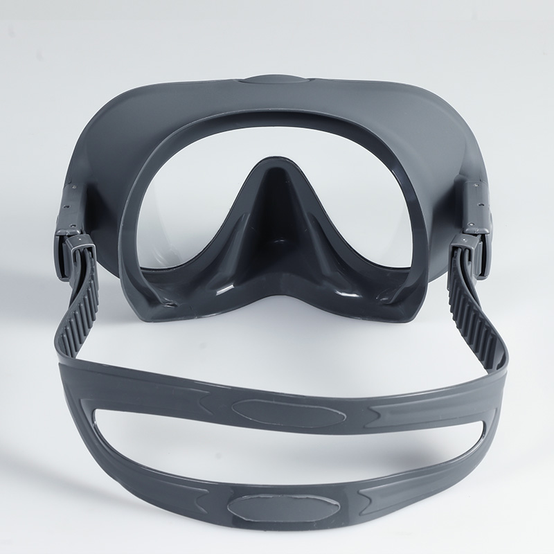 Frameless Snorkeling Goggles Single Lens Silicone Scuba Adult Diving Mask for Spearfishing