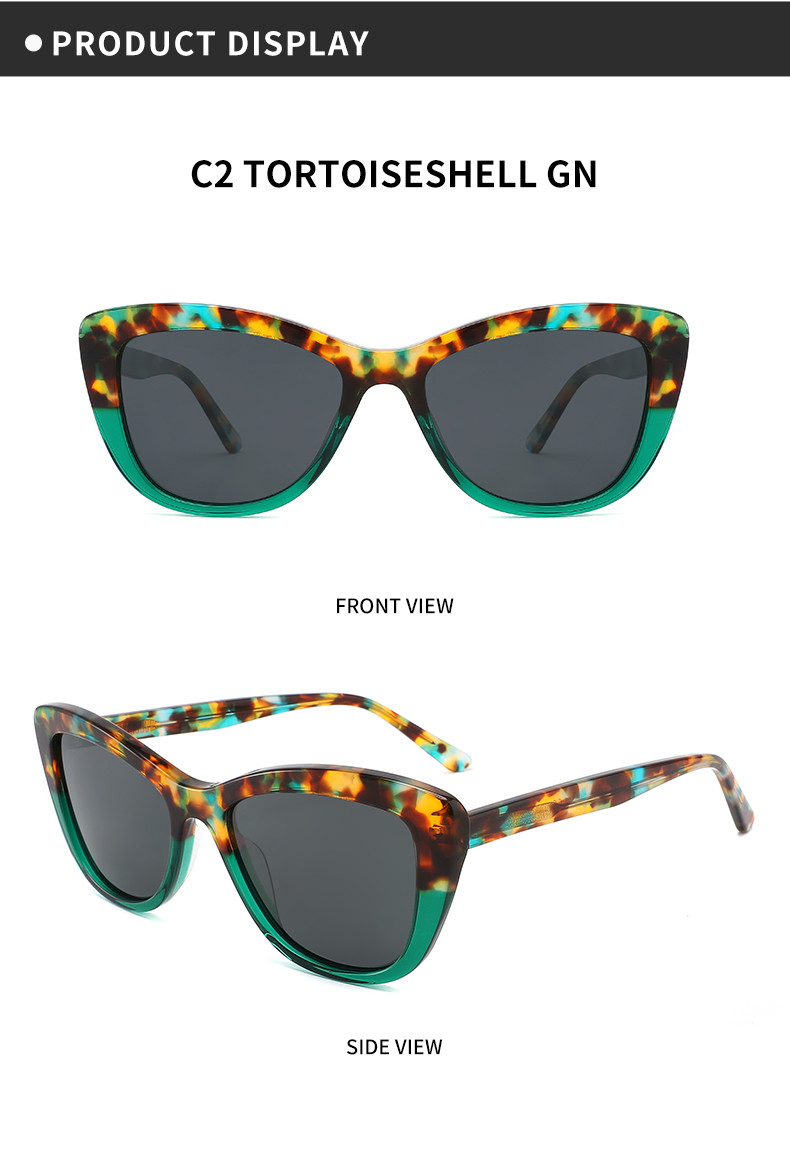 Sunny Days Acetate Frame Sunglasses Cat Eye Designer Stylish Style For Women Men