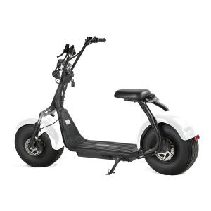 China EcoRider 60V 12Ah chinese Lithium Battery Citycoco 2 Wheel Electric Scooter , 18 Inch Fat Tyre Electric Scooter wholesale