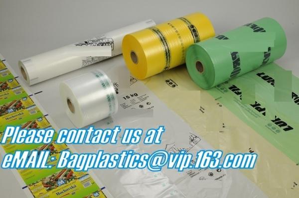 7 layer coex blue transparent plastic layflat tubing roll blown one side heat