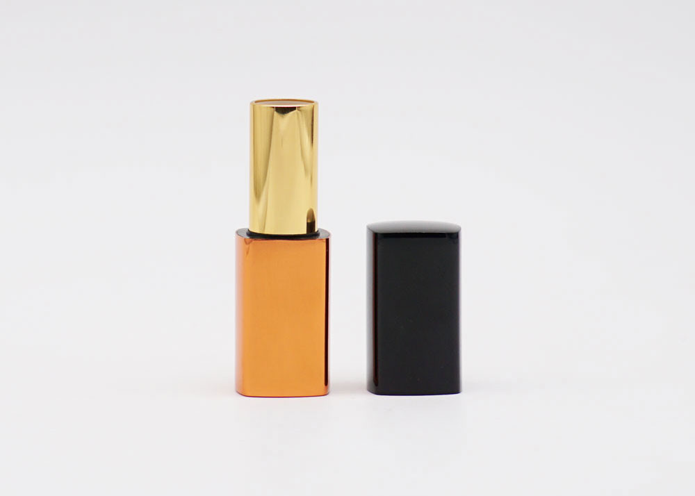 3.5g Square Fancy Orange Lip Balm Container Tube Bulk