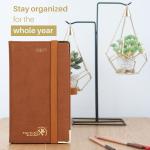 100GSM Ivory Paper Small Academic Planner 2023 Brown 2 Pages Per Week