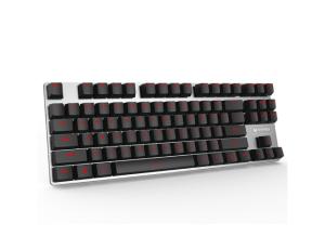 China Waterproof 87 Keys Wired Gaming Keyboard 682g Weight With Full Mechanical Keys wholesale