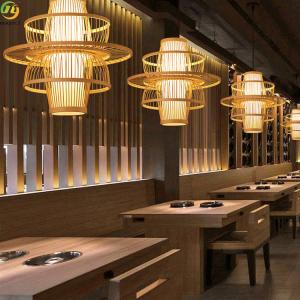China Bamboo Hotel Bedroom Modern Pendant Light Dining Room Homeware Hanging Indoor wholesale