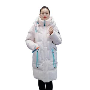 China FODARLLOY F23532 Ladies Warm Hooded Cotton-padded Clothes Women Slim Long Winter Jackets Women Coats wholesale