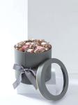 Matte Glossy Lamination Round Flower Box Floral Packaging With Clear PVC Window