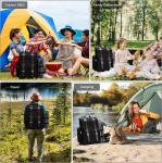 Picnic Backpack for 4 Person with Large Insulated Cooler Bag, Picnic Basket Set