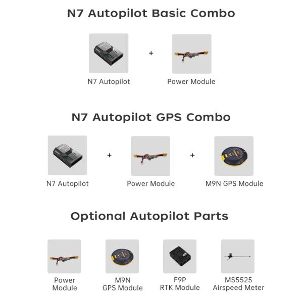 SIYI N7 Autopilot Flight Controller Compatible With Ardupilot And PX4 Ecosystem M9N GPS And 2 To 14S Power Module For Drone UAV