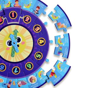 China Panda Juniors PJ012 My Round Puzzle Printing Educational Toy Intelligent Paper Game Of Jigsaw Puzzles For Children wholesale