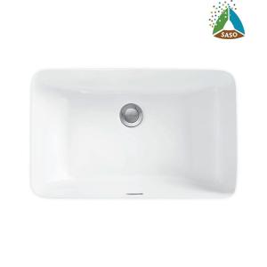 China SASO Sanitary Ware Under Counter Top Basin Rectangle Ceramic Glazed wholesale