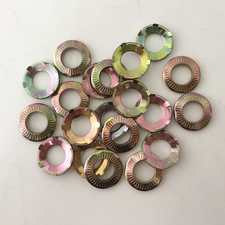 DIN 6795 Steel Disc Serrated Lock Washers Knurled Flat Grounding Washers