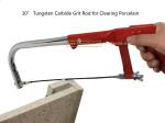 10"Tungsten Carbide Grit Rod for Clearing Porcelain,Cutting Tiles
