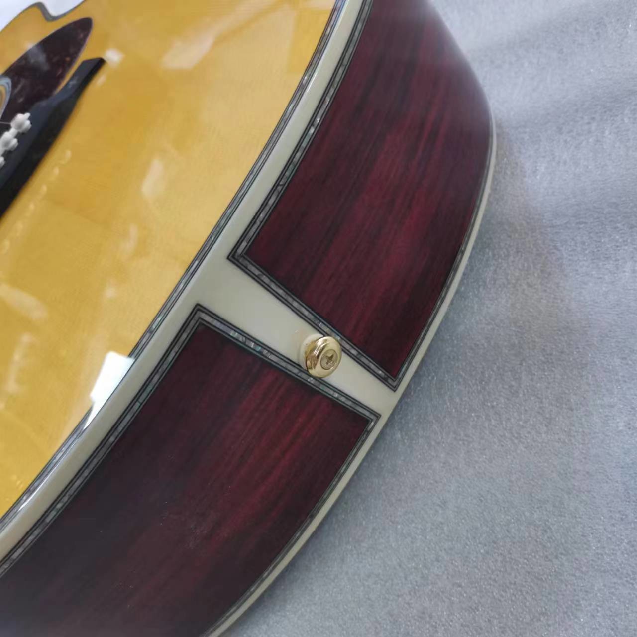 Custom Martin style OM body solid santo back side acoustic guitar 40 inch