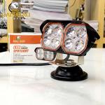 9-85V Red Devil Eyes 8 Eyes White Yellow Dual Color Aluminum Mini Driving Lights