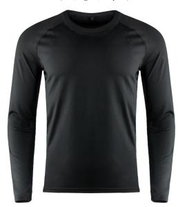 China Mens Traing Top Long Sleeve Compression Shirt / Baselayer Shirt Raglan Sleeve wholesale