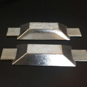 China Alloy Sacrificial Anode Zinc Anode With Double Iron Feet For Ships Boats wholesale