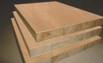 Stable Performance Wood veneer Block board , UV Coated 25mm Block board