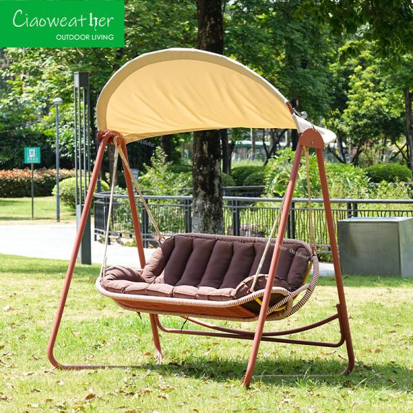 Customized Color Garden Swing Chairs Patio Backyard Outdoor Swing Canopy Seat