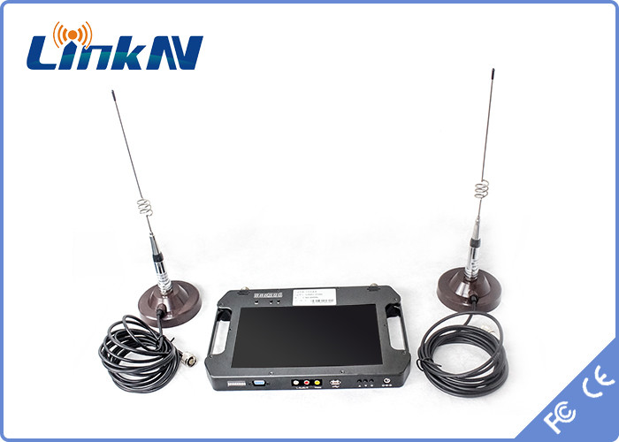 COFDM Video Receiver Battery Powered HDMI CVBS with Display Diversity Reception AES256 DC 12V