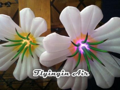 Quality 2m Decorative Hanging Led Inflatable Flower for Concert, Stage and Event Decoration for sale