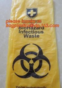 China trash bag for infecciosas, hospital use, biohazardous refuse bag, biodegradable compostable medical biohazard bags with wholesale