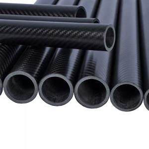 China High Pressure Resistance Carbon Fiber Tube Rolled Wrapping 3K CF Tubes on sale