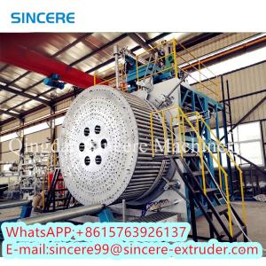 China PE PP HDPE Wound Manhole Spiral Pipe Extrusion Line Hollow Walled wholesale