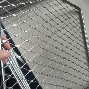China Strong Durable 316 Stainless Steel Rope Wire Mesh 100x100mm For Stair Railing wholesale