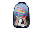 Transparent Bag Packing Table Tennis Set 7 Layer Poplar Wood with Reverse Rubber