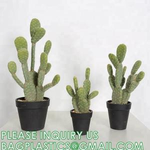 China Pear Cactus Artificial Cactus Fake Big Cacti Pick Tall Faux Bunny Ear Plants for Home Garden Office Store Decor wholesale