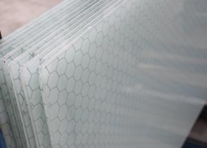 China Strong Silk Screen Printing On Glass , White / Clear Patterned Tempered Glass wholesale