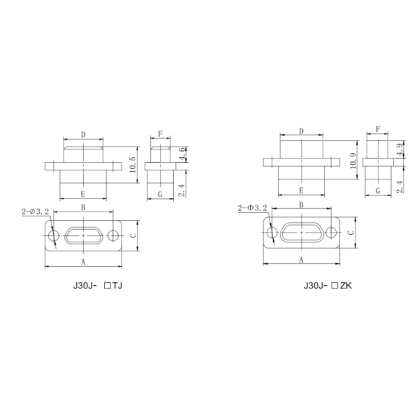 J30J 15 Pin Metal Shell Micro-D Female Connector Pre-Wired with 15cm Cable for High-Density Applications