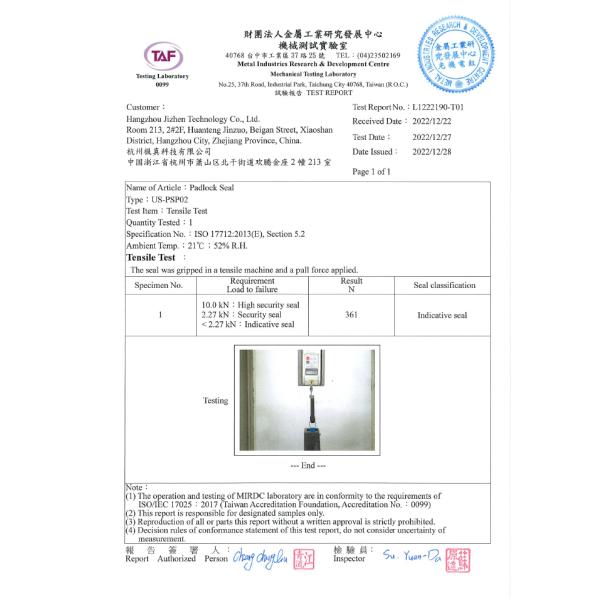 Tamper Proof Self Locking ABS Padlock Seasl For Electric Meter Security