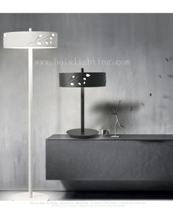 China Led Lighting  Floor Lamp Warm Light Leaves Photo Good Light White And Black wholesale