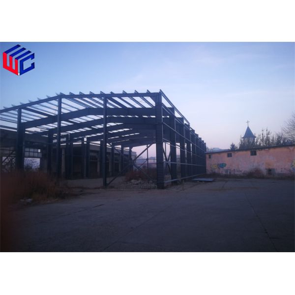 Prefab GI Steel Structure Support Construction Weather Resistant