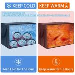 Insulated Cooler Bag And Food Warmer (3XL, 2 Pack) For Food Delivery & Grocery