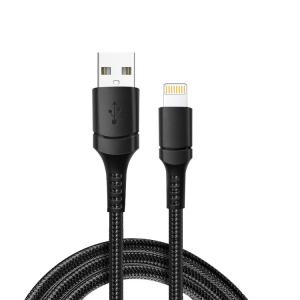 China 1m Lighting To Usb Cable Fast Charging Data Cable Nylon Braided wholesale